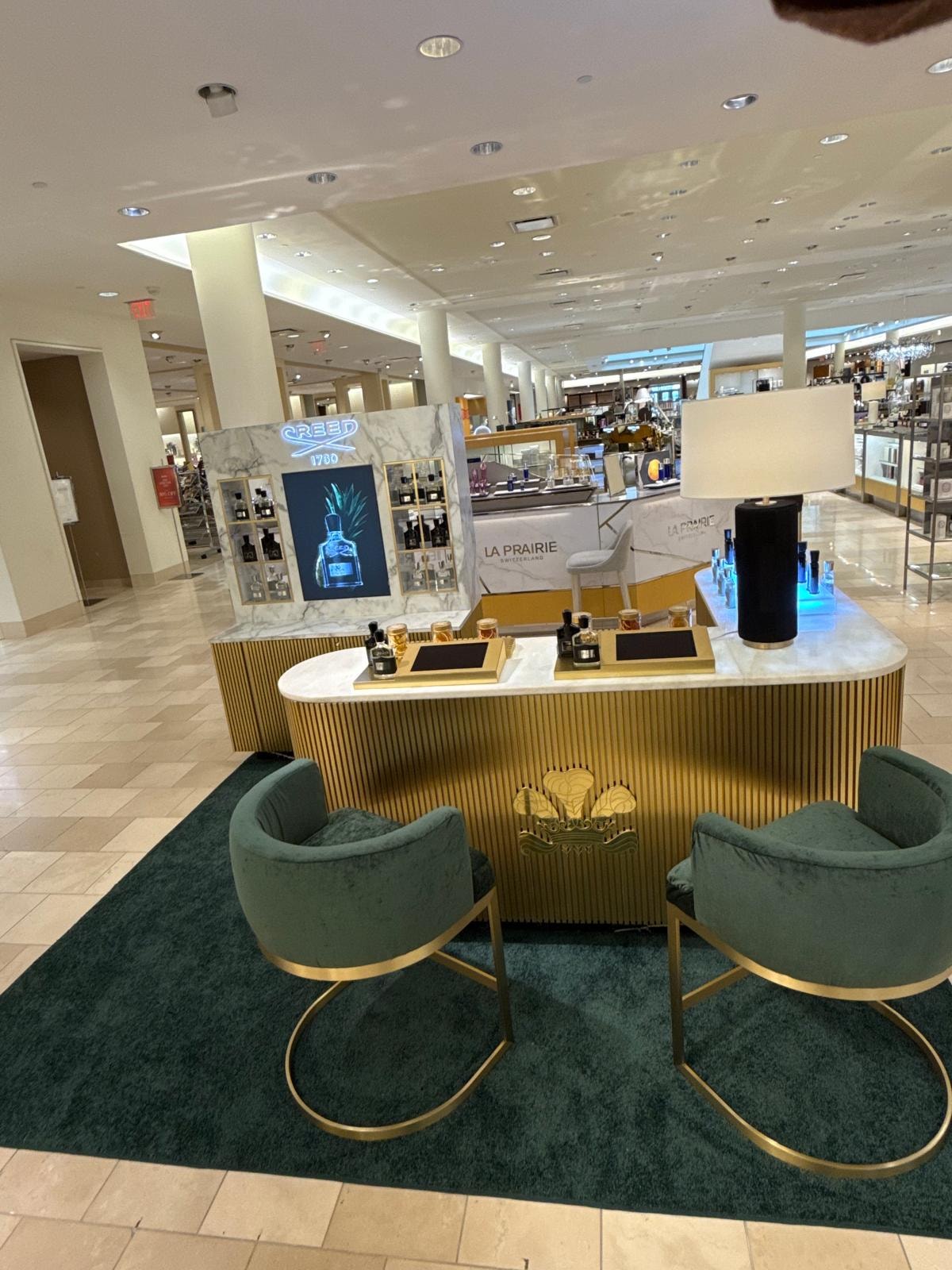 Creed 1760 luxury fragrance retail counter display